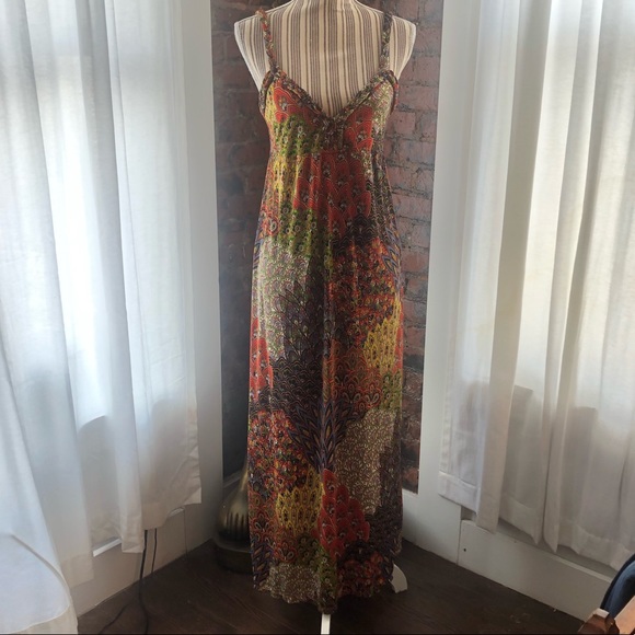 Moa Moa Dresses & Skirts - Moa Moa colorful paisley print summer dress size M